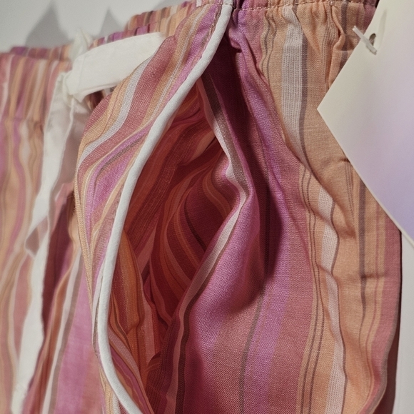 Stars Above Striped Pajamas Shirt & Short Set Multicolor Size Medium - Picture 7 of 14